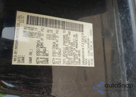 2018 Nissan Frontier Sv from USA, damaged, VIN 1N6AD0EV0JN725029